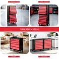 thumbnail image 2 of LARBANKE 12-Drawer Rolling Tool Chest with Multifunctional Tabletop, Heavy Duty Metal Tool Cabinet with Locking System & Non-Slip Mats for Garage & Workshop, Red, 2 of 8