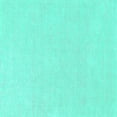 thumbnail image 1 of Ahgly Company Indoor Square Solid Turquoise Blue Modern Area Rugs, 7' Square, 1 of 4