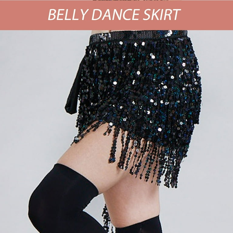 Silver rhinestone cheap tassel skirt