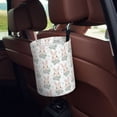 thumbnail image 5 of Kdxio Rabbit And Flower Car Trash Can Garbage Car Accessories Trash Can Car Waste Bin for for Driver and Passenger Any Vehicle, 5 of 7