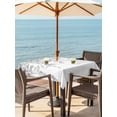 54x54 Square Tablecloth, Eucalyptus Leaves Outdoor Tablecloth with ...