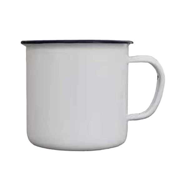 Jkung 120/240/350/500ML Vintage Enamel Mug with Handle Heat-resistant Large Capacity Tea Milk Water Coffee Drinking Cup Retro Decoration