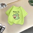 thumbnail image 5 of iTNHFP Hauts d'Été pour Adolescentes Enfants Filles Mignon Mode Imprimé Col Rond Manches Courtes Tee Été Doux Décontracté T-Shirt Ample, 5 of 5