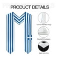 thumbnail image 5 of More design Graduation shawl Greece Flag Greek & United States Flag Stole Sash Honor Study Aboard International Students, 5 of 8