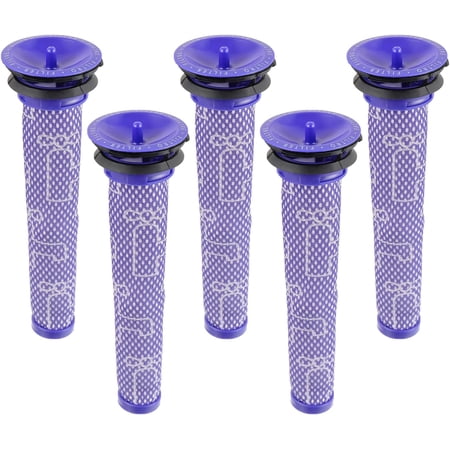 Filter for Dy*son, Replaces Filters for Dy*son V6 V7 V8 DC58 DC59 DC61 Vacuum Cleaner, Pre-Filters 965661-01 5 Packs