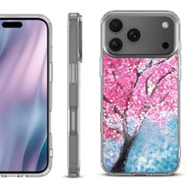 For iPhone 17 Pro Max Protective Shockproof Phone Case, by OneToughShield - Blossom Paint