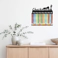 thumbnail image 6 of Chess Medal Holder Medal Hangers Display Rack Sports Hanging Athlete Awards Iron Small Metal Wall Mount Decor with 14 Hooks for International Chess Medals Black 11.4 x 5.1 Inch-Checkmate, 6 of 9