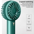 thumbnail image 4 of Ventilador de mano Bewildely 3 modos Dispositivo de enfriamiento portátil recargable Blanco con Luz, 4 of 6