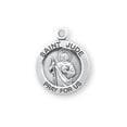 thumbnail image 3 of Patron Saint Jude Round Sterling Silver Medal, 3 of 3