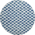 thumbnail image 2 of Addison Rugs Mayfield Premium Machine Washable Transitional Geometric Navy Round Rug, 8' x 8', 2 of 6