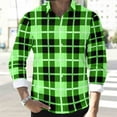 thumbnail image 6 of Sweatshirts for Men Mens Plaid Shirts Long Sleeve Casual Button Down Cotton Shirt with Pocket, 6 of 8