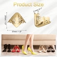 thumbnail image 2 of 2Pcs Protector de Punta de Zapatos Metálico Hueco para Reparación de Zapatos (Dorado, 37mm), 2 of 6