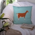 thumbnail image 3 of Carolines Treasures BB8055PW1414 Toggenburger Goat Blue Check Fabric Decorative Pillow, 14 x 14 in., 3 of 4