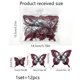 thumbnail image 5 of Pegatinas de pared de mariposa y esqueleto 3D de Halloween, decoraciones para sala de estar, decoración de ventana de dormitorio interior (12 piezas rojas), 5 of 5