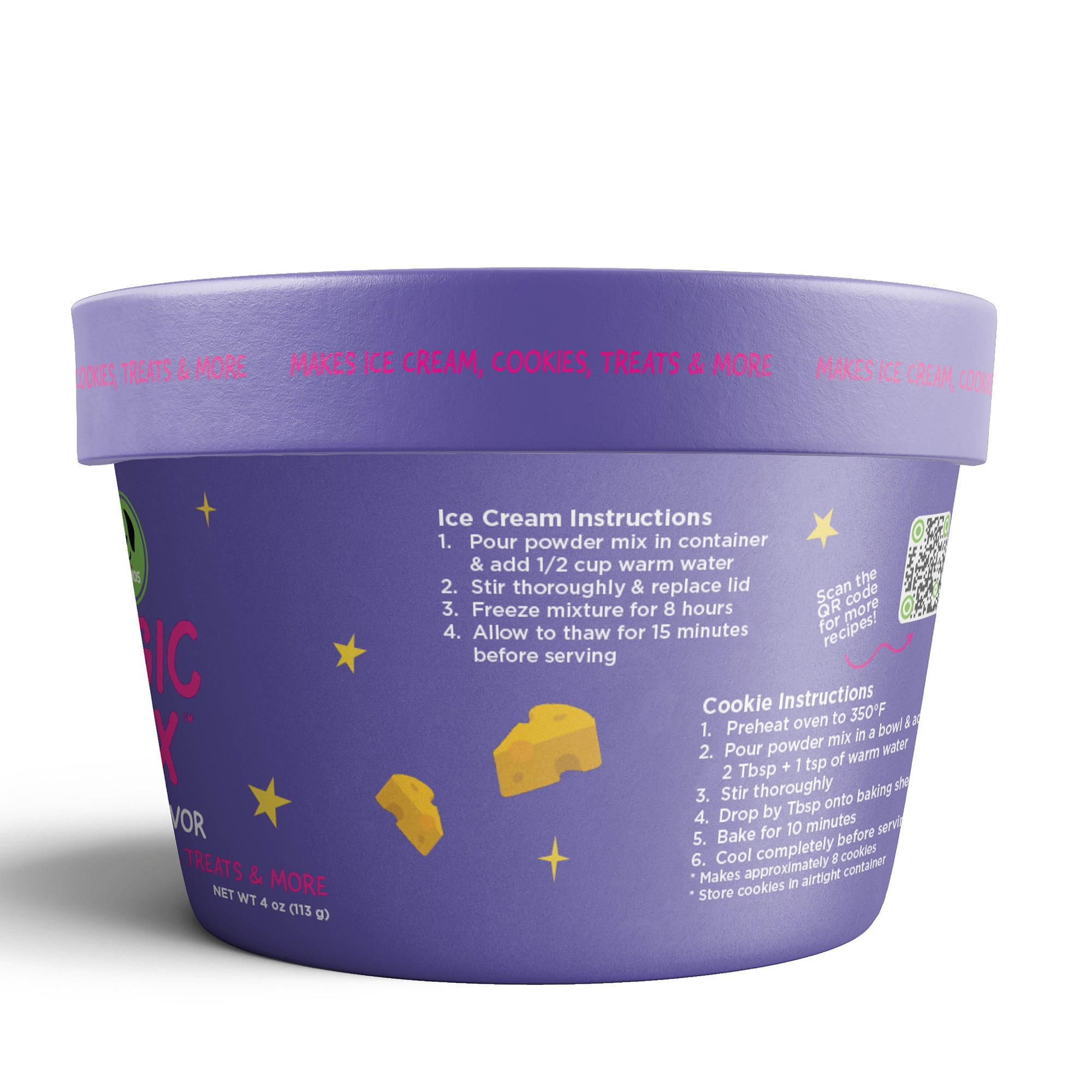 Stashios: Magic Mix - Cheese Flavor - 4oz, All-In-One Powdered Treat Mix For Dogs, Just Add Water, Use To Create Ice Cream, Cookies, Treats & More!