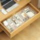 thumbnail image 2 of Bandeja organizadora de cajones, caja de almacenamiento, 10 unidades, Poeland Frosted, 2 of 7