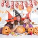 thumbnail image 3 of Decoraciones de fiesta de Halloween, pancarta de cumpleaños aterradora para decoraciones de fiesta de niños de Halloween, 2 piezas, 3 of 5