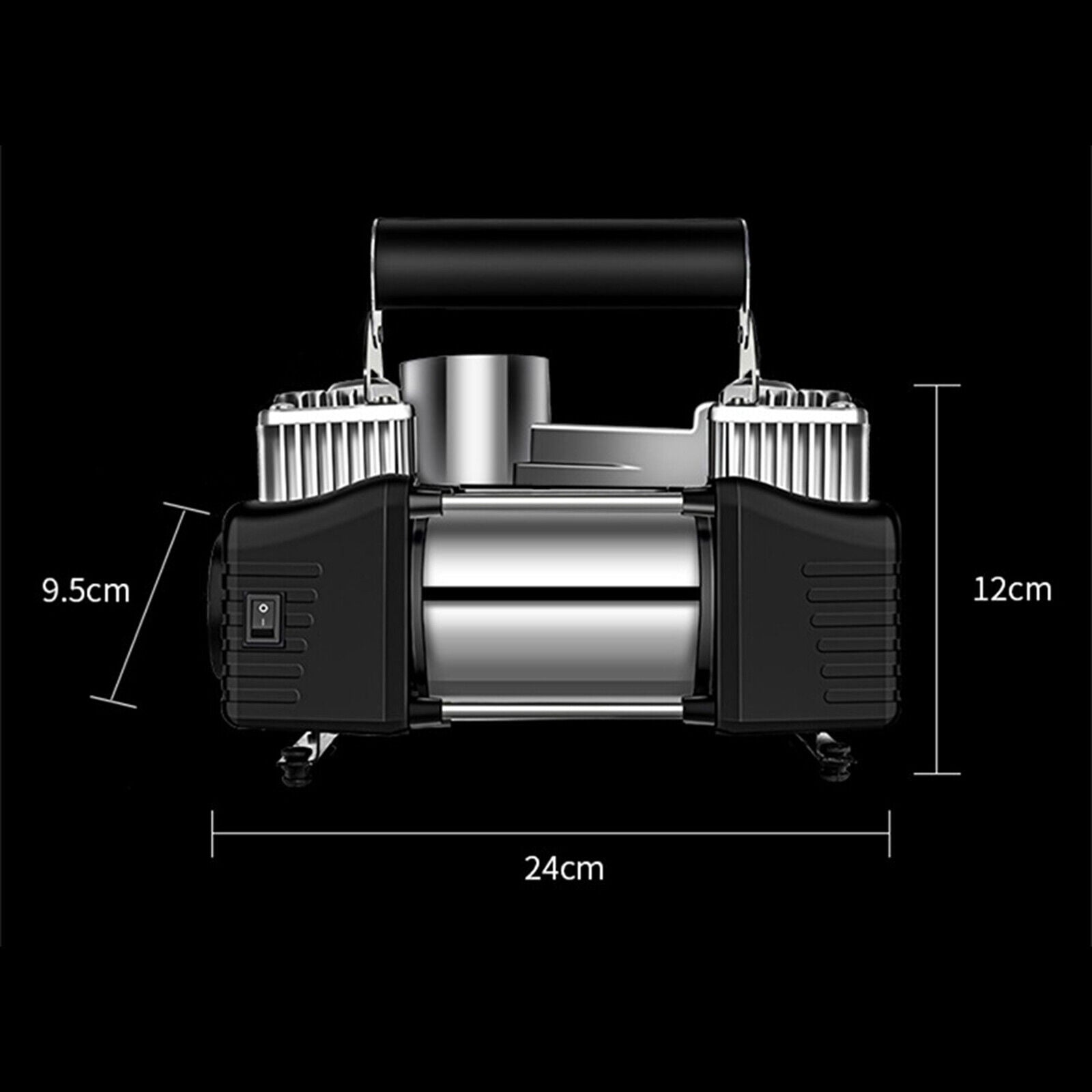 Jinyi Heavy Duty Portable Air Compressor Car Tire Inflator Electric Pump Auto 12V