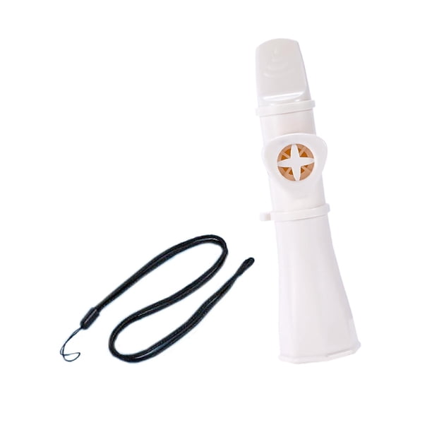Flauta Kazoo compacta, portátil, robusta, profesional para teclado, guitarra y canto. Blanco