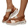 thumbnail image 1 of Sandales de Marche à Plateforme pour Femmes 2025 Coussin d'Air Confortable Bout Ouvert Semelle Intérieure Chaussures d'Été, 1 of 8