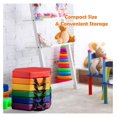 thumbnail image 5 of 6PCS Floor Cushions for Kids, 15 Inch Hexagon Classroom Seating with Handles, Portable Foam Seats for Daycare Preschool, Easy Clean Comfy Cushions (Red), 5 of 8
