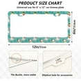 thumbnail image 2 of 2pcs Cute Snowman License Plate Frame for Car Accessories Rustproof License Plate Cover with Screws for US Vehicles 12x6 Inch（724） Home Decor, 2 of 7