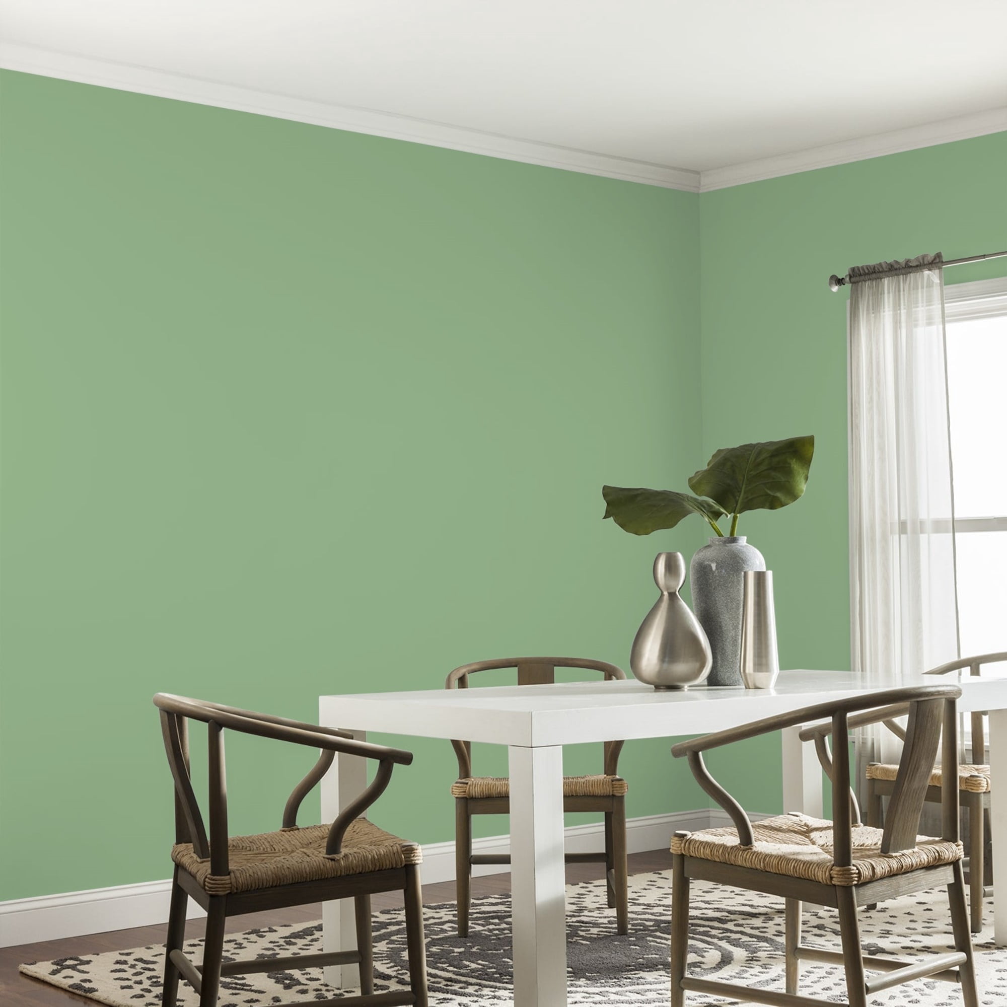 Glidden HEP Pear Cactus / Green, Eggshell Interior Paint with Primer, 1 Quart