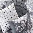 thumbnail image 6 of Home Essence Adela 7 Piece Cotton Printed Comforter Set, Gray, Queen, 6 of 7