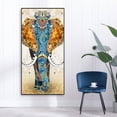 thumbnail image 3 of Cuadros Decorativos Pintura al óleo de elefante dorado por números, cuadro de lienzo, arte de pared DIY (YHKH-228) Tmvgtek embutido en tela, 3 of 9