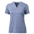 thumbnail image 2 of Women's Cutter & Buck  Heather Navy Reno Aces Forge DryTec Heathered Stretch Blade Top, 2 of 3