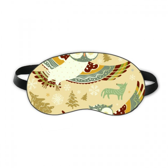 Lovely Birds Owls Floral Patterns Sleep Eye Shield Soft Night Blindfold Shade Cover