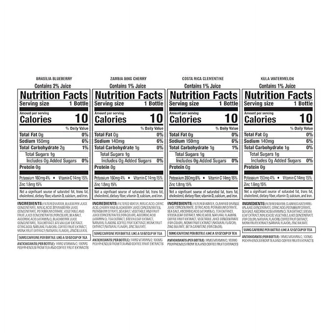 Bai Flavors Variety Pack, Antioxidant Infused Water Beverage, with Vitamin C and No Artificial Sweeteners, 18 fl oz bottles, 12 pack