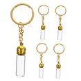 thumbnail image 5 of UPKOCH 5 Pcs Glass Bottle Pendant Perfume Hanging Glass Vial Charms Glass Zinc Alloy Golden 9.60X2.70X1.00CM, 5 of 7