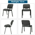 thumbnail image 5 of Ktaxon Stackable Chairs 5 PCS, PU Padded Folding Chairs Office Chair, Upholstered Seating Set of 5, Dark Gray, 5 of 13