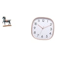 thumbnail image 1 of Escultura De Caballo De Pie Para Escritorio, Sala De Estar, Estantería, Decoración Con Reloj De Pared Digital, Diseño De Arte Vintage, Decoración Feng Shui Práctica Y Silenciosa., 1 of 8