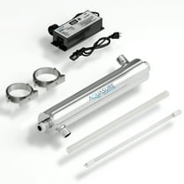 Aquasure 18 GPM High Output Ultraviolet UV Light Water Sterilizer Filter System for Whole House Disinfection, 48W