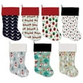 thumbnail image 3 of Christmas Velvet Stocking, "Classic Christmas Group" **Choose from 7 different patterns!**, 3 of 3