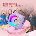 thumbnail image 5 of Bonaok Mini Karaoke Machine Toys, Portable Microphones for Kids Adults, Wireless Speaker Machine with LED Lights, Home Party Birthday Gifts for 3-12 Years Old Girls Boys, 5 of 10