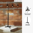 thumbnail image 3 of Signature Design by Ashley Sheriel Metal Arc Floor Lamp, Black, Adjustable 3-Light Floor Lamp with Dimmer Switch, 3 of 5
