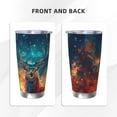 thumbnail image 3 of Salouo Celestial Stag Cosmic Glow Print 20oz Tumbler with Lid,Stainless Steel Vacuum Insulated Tumbler Durable Insulated Coffee Mug Thermal Cup with Splash Proof Sliding Lid-Without Straw, 3 of 8