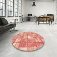 thumbnail image 3 of Ahgly Company Indoor Rectangle Abstract LightSalmon Pink Abstract Area Rugs, 7' x 10', 3 of 6