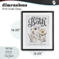 thumbnail image 4 of Stupell Industries Shabby Chic Pressed Flowers Hot Bath Black Framed Print Under Glass, 13 x 16, by Lettered and Lined, 4 of 8