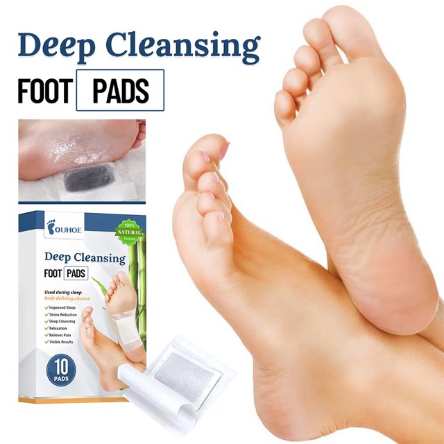 10 unidades/juego de almohadillas de limpieza para pies pegatina para eliminar la humedad natural para pies para mujeres y hombres