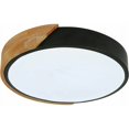 thumbnail image 1 of Lámpara de techo LED moderna para áreas interiores, lámpara ultrafina de roble y hierro no regulable con pantalla acrílica, montaje empotrado minimalista de madera para sala de estar, cocina,, 1 of 5