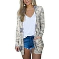 thumbnail image 2 of Liacowi Women Retro Cardigan Long Sleeve Graphic Print Open Front Outerwear Fall Loose Fit Cardigan Steetwear, 2 of 5