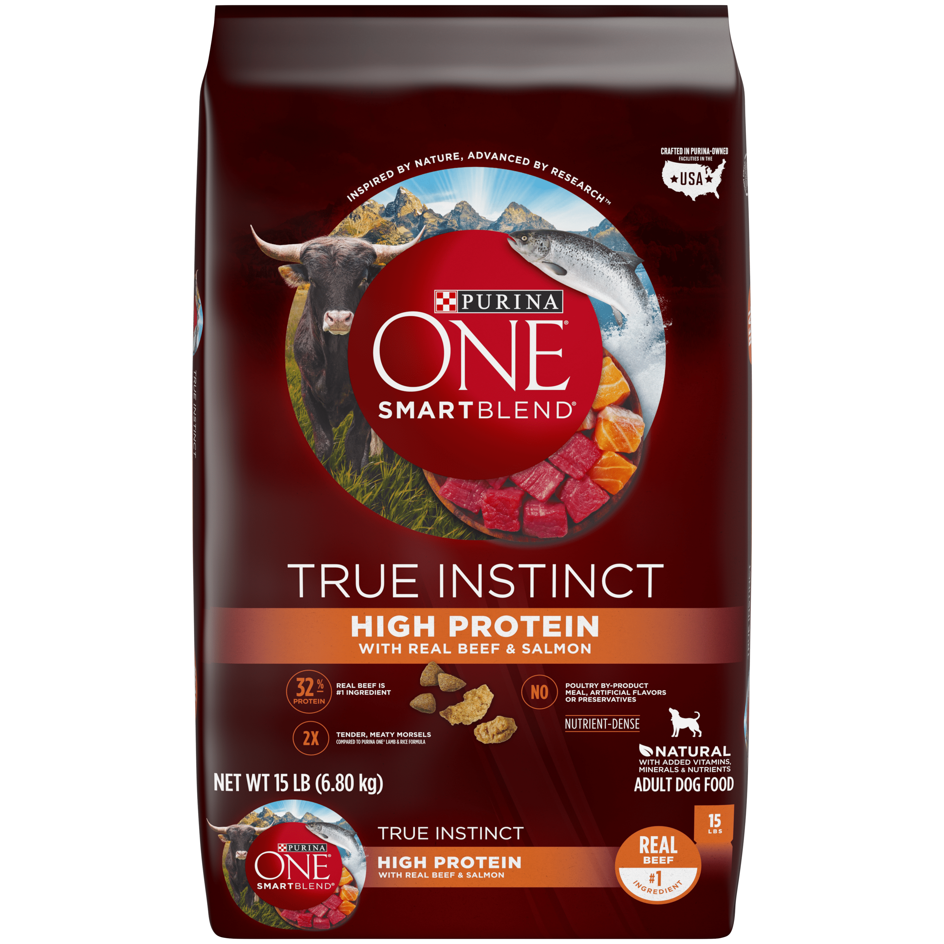 Purina one smartblend true instinct high protein natural real beef
