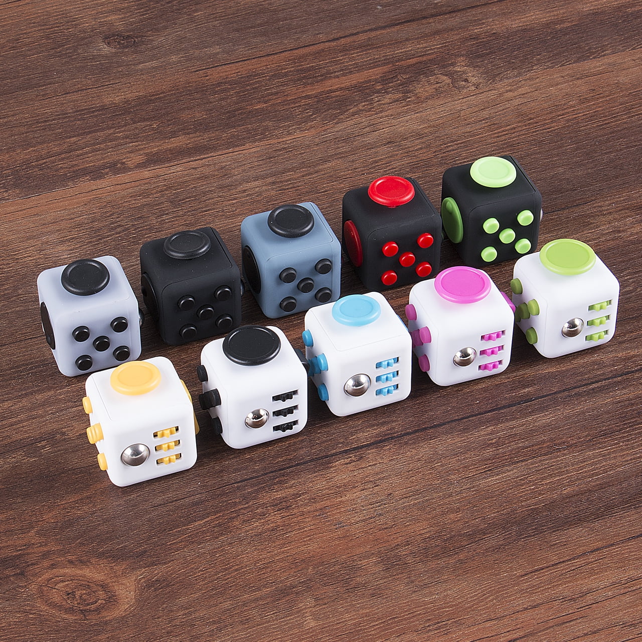 Fidget Toy Cube Stress Anxiety Relief Desk Toy For Adults Kids Focus 