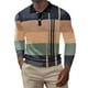 thumbnail image 1 of pstuiky Camisas para hombre de manga larga, Camisa de manga larga con solapa y botones de tela holgada con diseño de patchwork para hombre salir tops m, 1 of 8