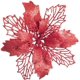 thumbnail image 3 of Flores artificiales con purpurina para decoración del hogar, adornos navideños para árbol de Navidad y Año Nuevo, 16 piezas, 3 of 4