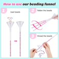 thumbnail image 4 of 3Pack Clay Bead Beading Tools Kit- Beading Funnel Bracelet Making Kit- Beading Funnel Beading Needles, 4 of 8